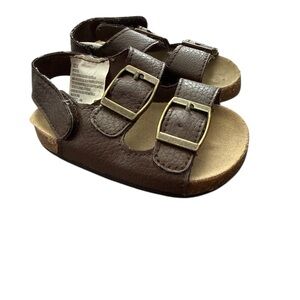 Gymboree Brown Double-Buckle Infant Sandals